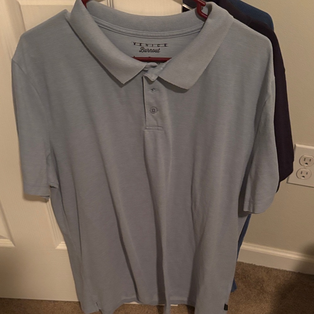 Lucky Brand Light Blue Polo Shirt for Men